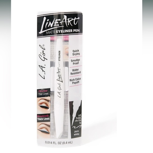 🤍LA Girl Line Art Matte Eyeliner Pen (Pure White)🤍🆕 - Picture 2 of 6